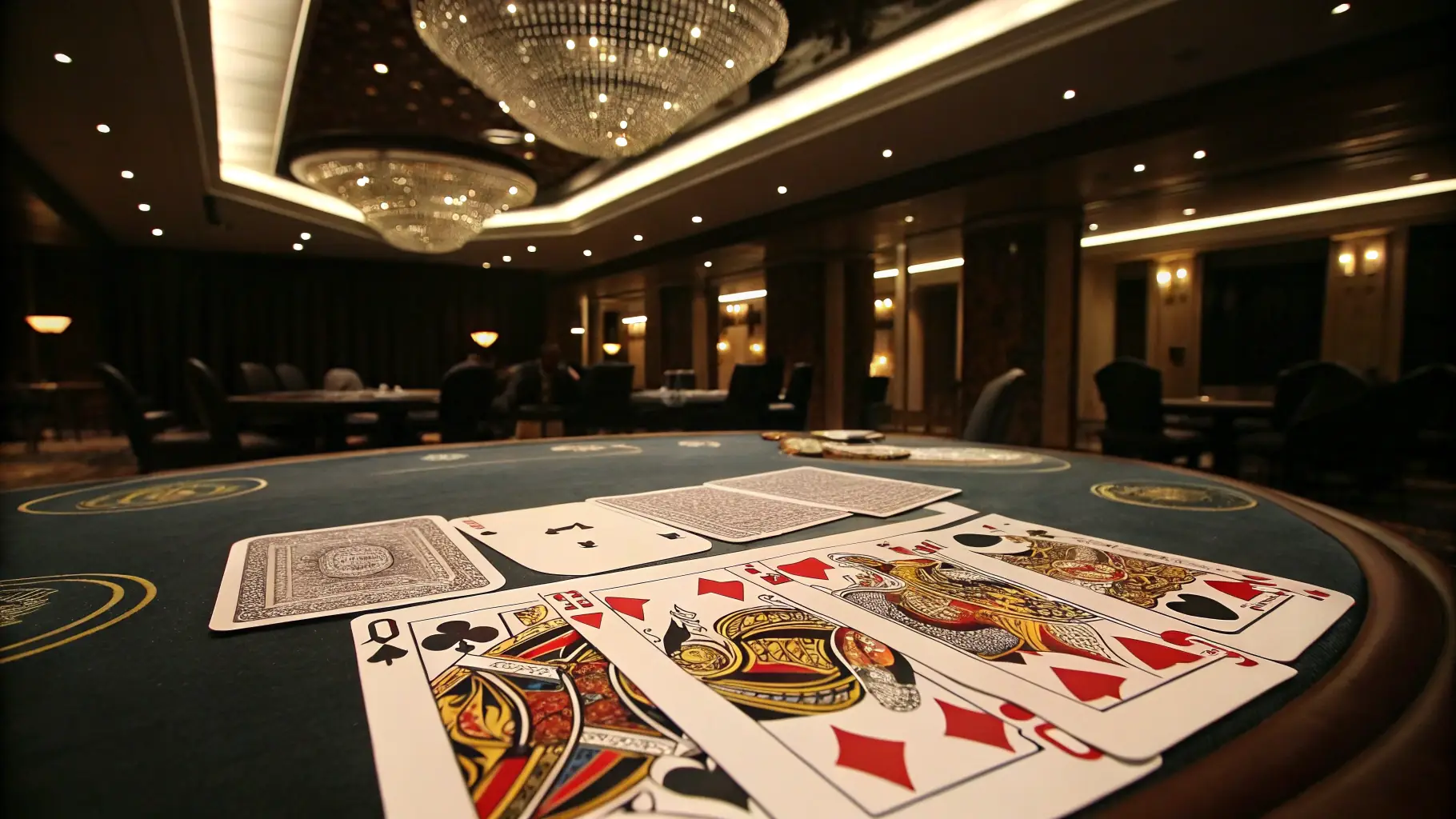 An illustrative image showing Poker21 cards and chips, emphasizing the basic rules and card values. The image should be suitable for a Brazilian Portuguese audience learning to play Poker21.